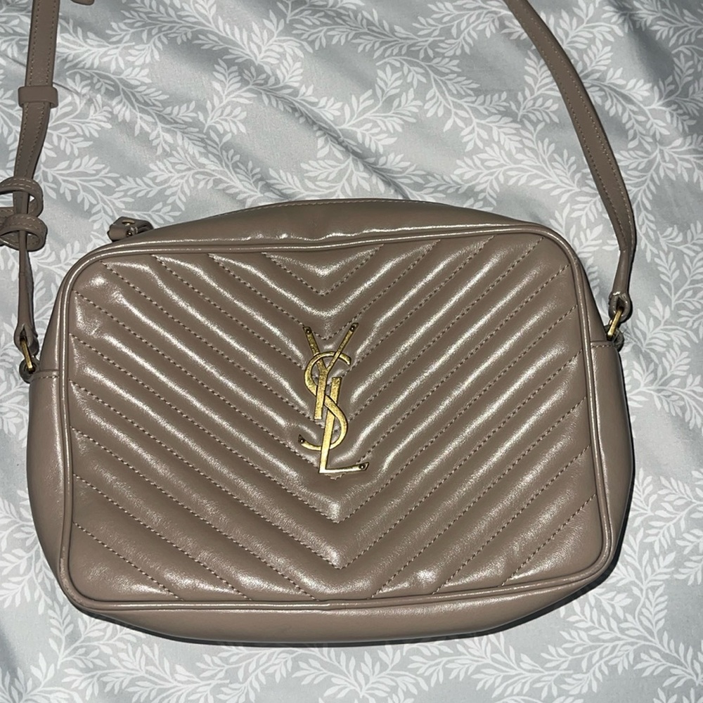 YSL lou bag quilted leather Rosy Sand color